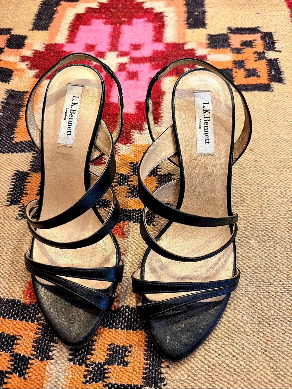 L.K.Bennett Black Strappy Heels